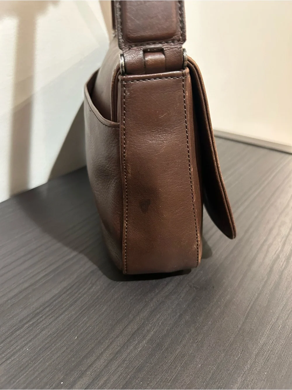 Coach Vintage Bag Whitney 9179 Brown Leather Shoulder Bag East West.